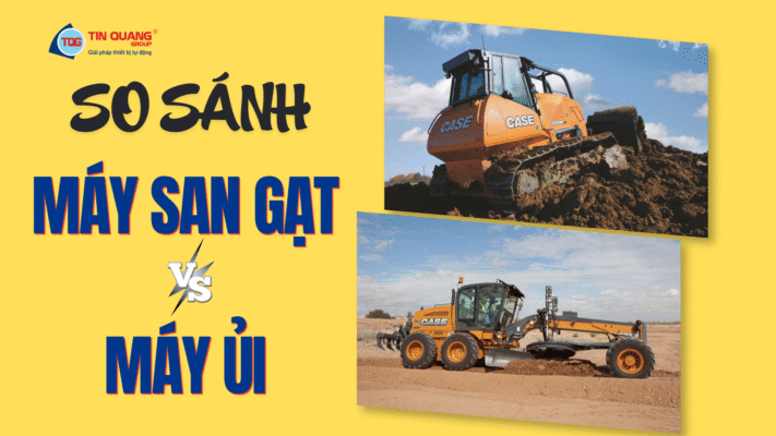 so sánh máy san gạt và máy ủi